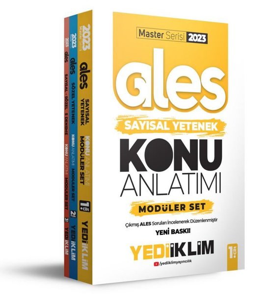 2023 Master Serisi Ales Konu Anlatımlı Modüler Seti - 3 Kitap Takım