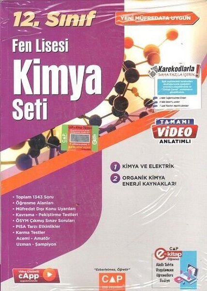 2023 12 Sınıf Kimya Fen Lisesi Seti