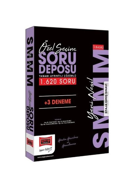 2023 SMMM Tamamı Ayrıntılı Çözümlü Özel Seçim Soru Deposu+3 Deneme