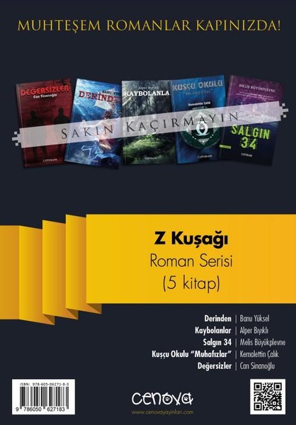 Z Kuşağı Roman Serisi Seti - 5 kitap Takım