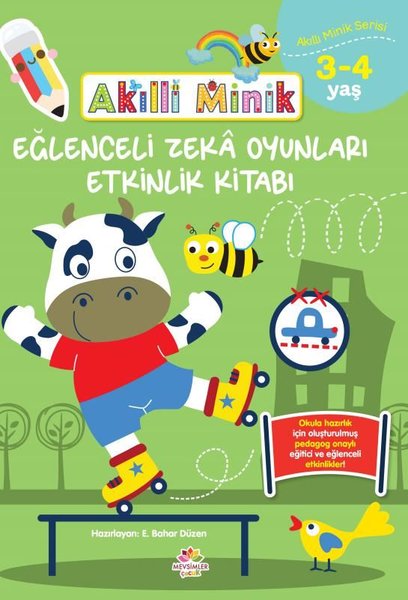 Akıllı Minik 3-4 Yaş Eğlenceli Zeka Oyunları Etkinlik Kitabı