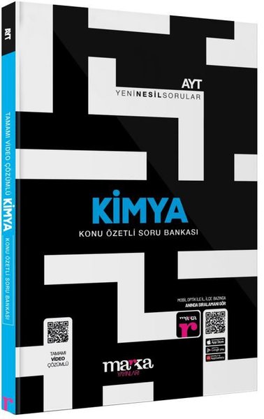 2025 AYT Kimya Konu Özetli Yeni Nesil Soru Bankası Tamamı Video Çözümlü