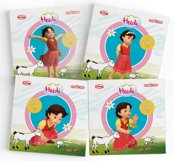 Heidi Etkinlik Kitapları Seti - 4 Kitap Takım