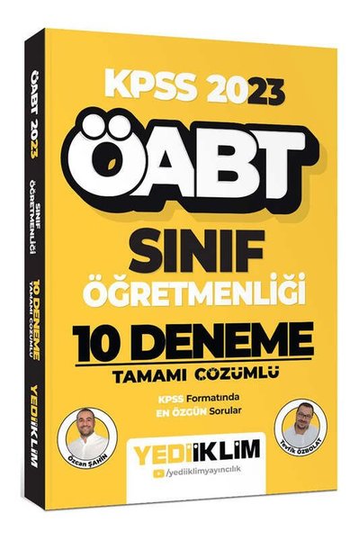 2023 ÖABT Sınıf Öğretmenliği Tamamı Çözümlü 10 Deneme