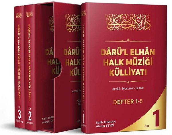 Darü'l Elhan Halk Müziği Külliyatı Seti - 3 Kitap Takım - Kutulu
