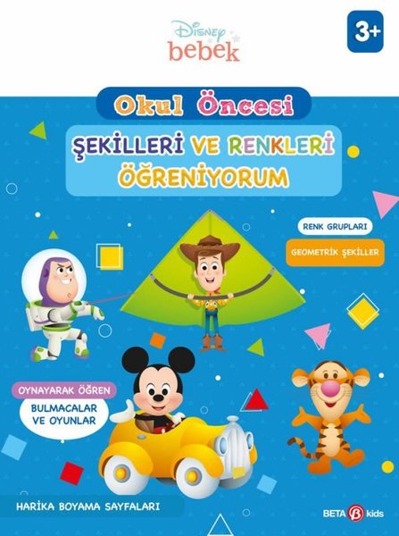 Disney Eğitsel Okul Öncesi Şekilleri ve Renkleri Öğreniyorum 3+Yaş