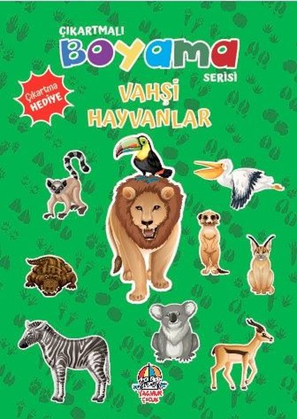 Vahşi Hayvanlar - Çıkartmalı Boyama Serisi