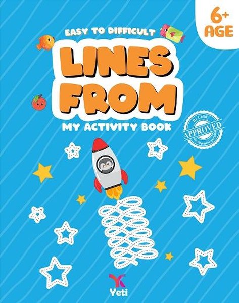Easy to Difficult Lines From - My Activity Book 6+ Age