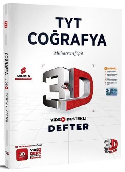 TYT Coğrafya Video Destekli Defter 2024