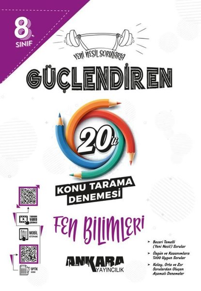 8. Sınıf  Fen Bilimleri Güçlendiren 20'li Konu Tarama Denemesi