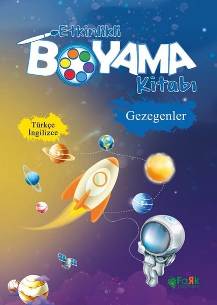 Etkinlikli Boyama Kitabı - Gezegenler - Türkçe İngilizce