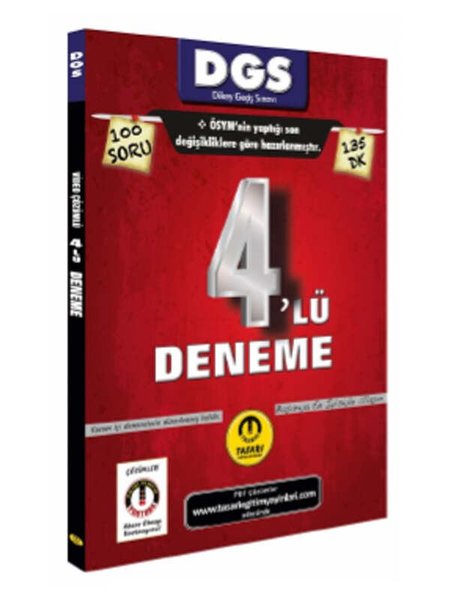 DGS Son Format 4'lü Çözümlü Deneme