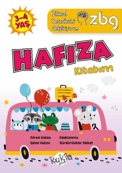 3 - 4 Yaş Hafıza Kitabım - ZBG Zihinsel Becerilerimi Geliştiriyorum