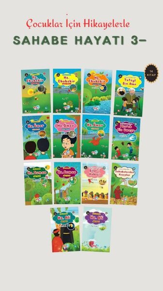 Çocuklar İçin Hikayelerle Sahabe Hayatı Seti 3 - 14 Kitap Takım