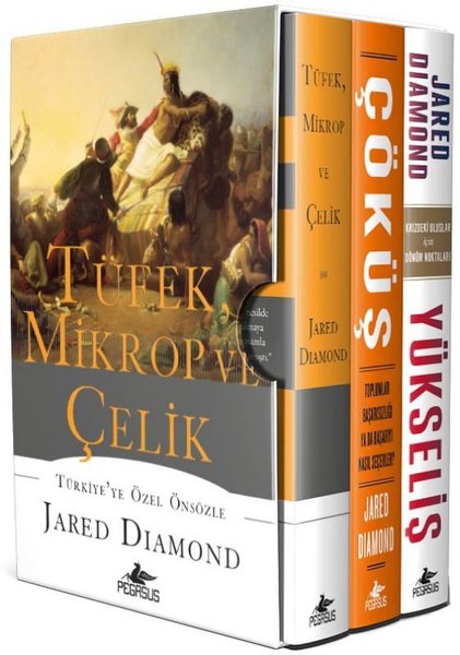 Tüfek Mikrop ve Çelik Üçlemesi Kutulu Özel Seti - 3 Kitap Takım