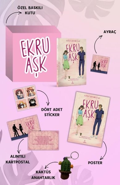 Ekru Aşk Özel Set - Kutulu