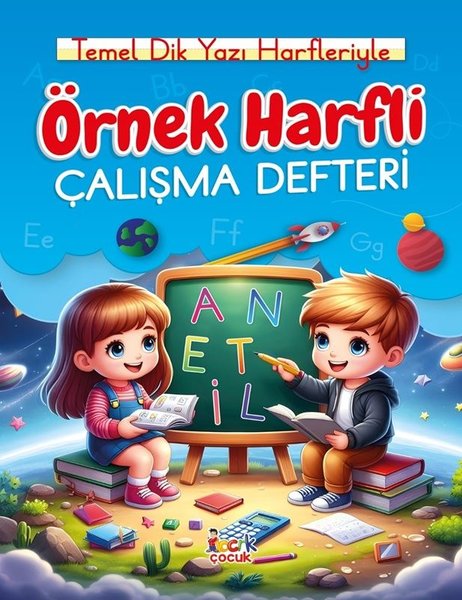 Örnek Harfli Çalışma Defteri - Temel Dik Yazı Harfleriyle