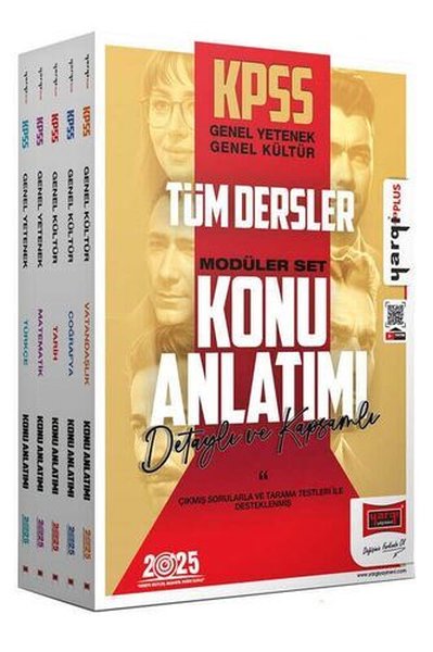 2025 KPSS Genel Kültür - Genel Yetenek Konu Anlatımlı Modüler Set
