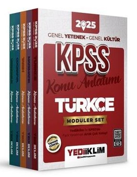 2025 KPSS Genel Yetenek Genel Kültür Konu Anlatımlı Modüler Set