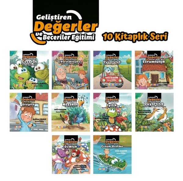 Geliştiren Değerler ve Beceriler Eğitimi Seti - 10 Kitap Takım