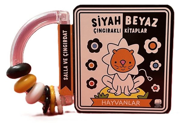Siyah Beyaz Çıngıraklı Kitaplar - Hayvanlar