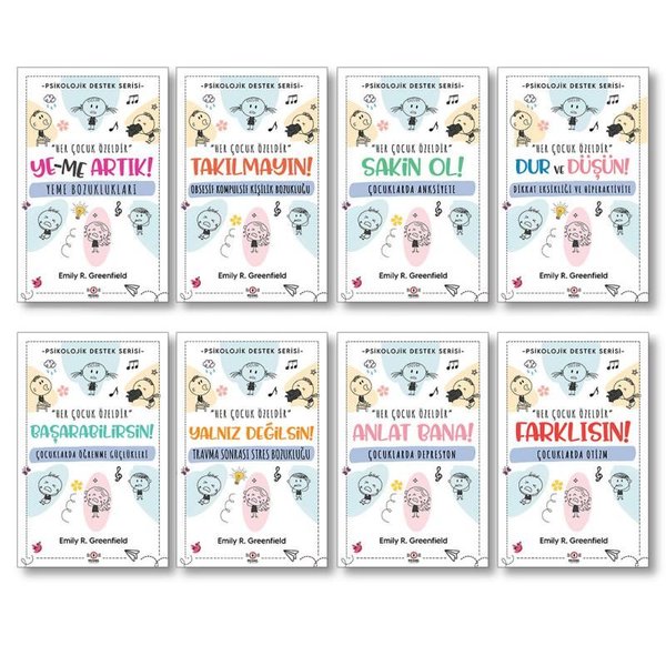 Çocuklar İçin Psikolojik Destek Seti - 8 Kitap Takım