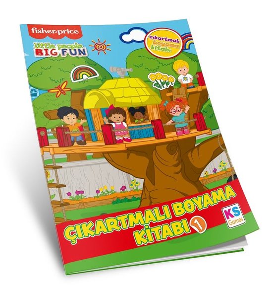 Little People Coloring Sticker Book 1