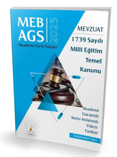 2025 MEB - AGS Mevzuat 1739 Sayılı Milli Eğitim Temel Kanunu Akademi Giriş Sınavı