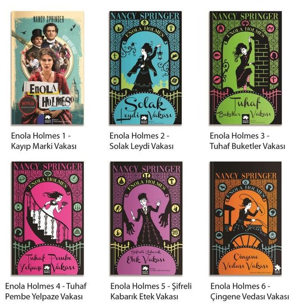 Enola Holmes Serisi Seti - 6 Kitap Takım