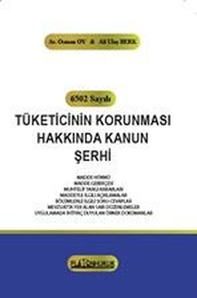 6502 Sayılı Tüketicinin Korunması Hakkında Kanun Şerhi