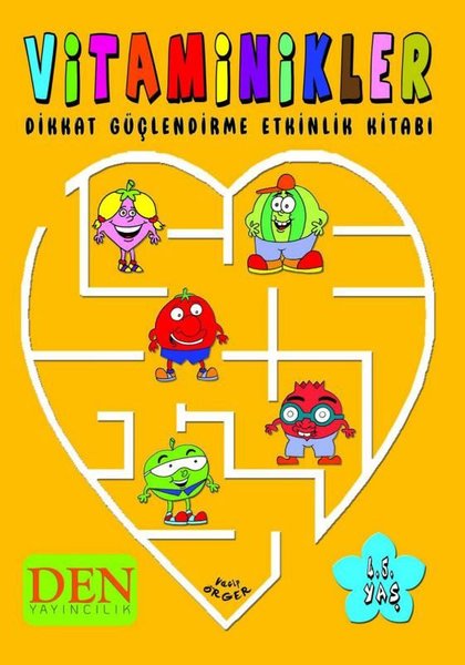 Vitaminikler - Dikkat Güçlendirme Etkinlik Kitabı