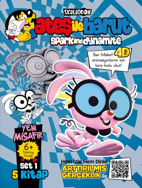 Ateş İle Barut - Yeni Misafir AR 4D Animasyonlu Kitap Set 1 - 5 Kitap