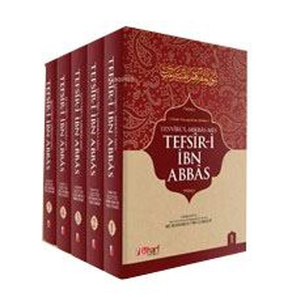 İbn Abbas Tefsiri - 5 Cilt Takım - 15 Hadis Kaynağından Derlenen Tefsir-i İbn Abbas