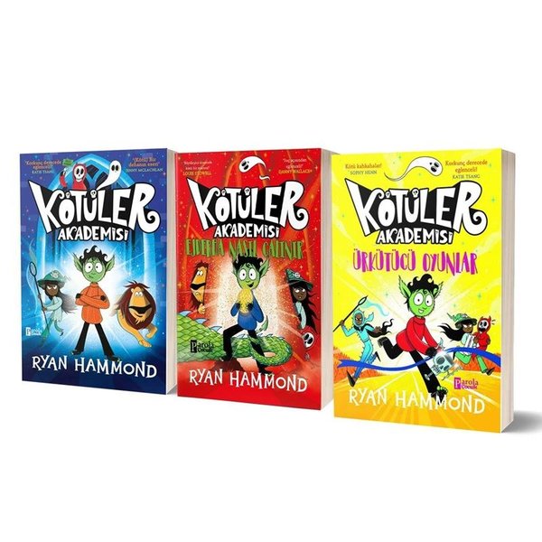 Kötüler Akademisi Serisi Seti - 3 Kitap Takım