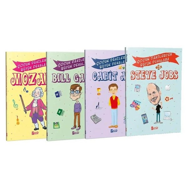 Çocuk Dahilerden Büyük Dehalara Serisi Seti - 4 Kitap Takım