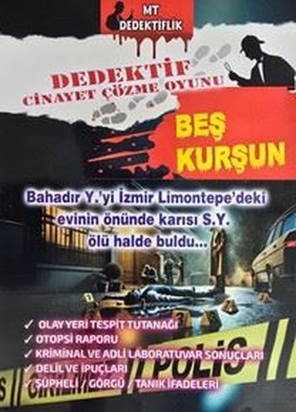 Beş Kurşun - Dedektif Cinayet Çözme Oyunu