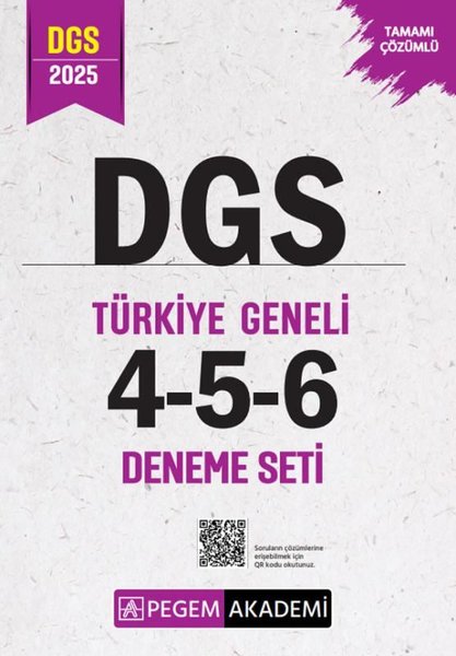 2025 DGS Tamamı Çözümlü Türkiye Geneli 4 - 5 - 6 (3'lü Deneme Seti)