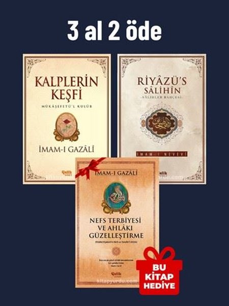 Kalplerin Keşfi - Riyazüs Salihin - Nefs Terbiyesi ve Ahlakı Güzelleştirme Seti - 3 Al 2 Öde Seti