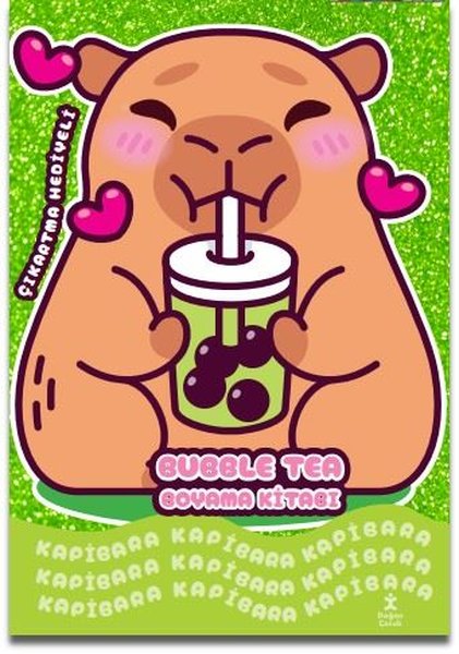 Kapibara-Bubble Tea Boyama Kitabı