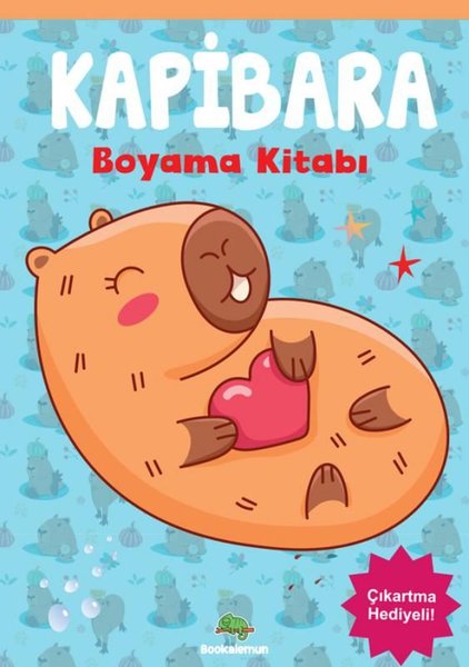 Kapibara Boyama Kitabı - Çıkartma Hediyeli!