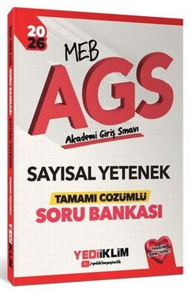 2026  MEB AGS Sayısal Yetenek Tamamı Çözümlü Soru Bankası