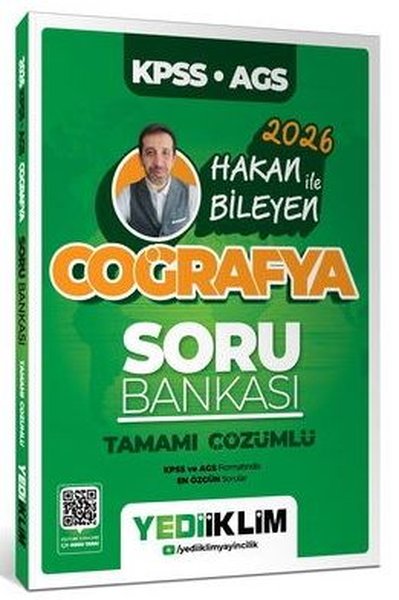 2026 KPSS AGS Coğrafya Tamamı Çözümlü Soru Bankası - Hakan Bileyen