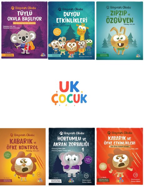 Hayvan Okulu Serisi Seti - 6 Kitap Takım