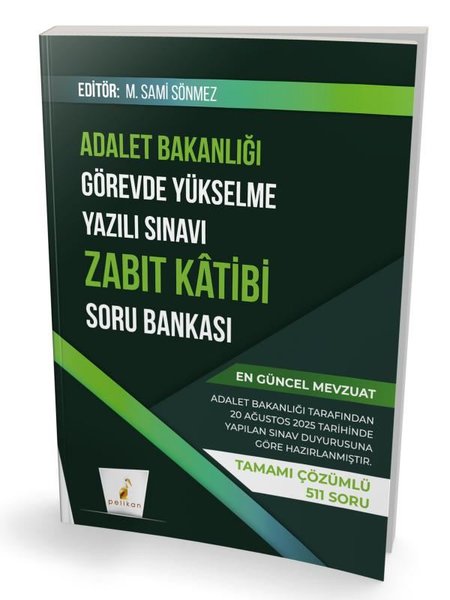 GYS Adalet Bakanlığı Görevde Yükselme Yazılı Sınavı Zabıt Katibi Soru Bankası