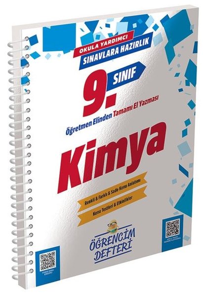 9. Sınıf Kimya Öğrencim Defteri