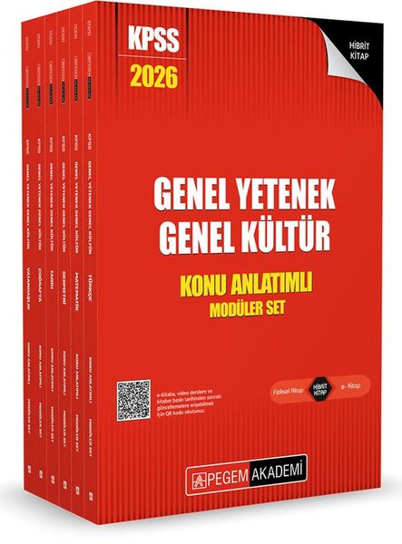 2026 KPSS Genel Yetenek Genel Kültür Lisans Konu Anlatımlı Modüler Seti - 6 Kitap Takım
