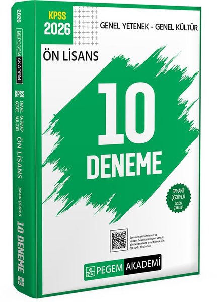 2026 KPSS Genel Yetenek Genel Kültür Ön Lisans Tamamı Çözümlü 10 Deneme