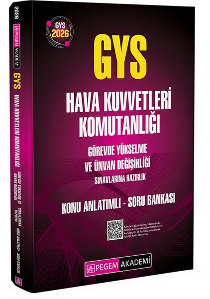 2026 GYS Hava Kuvvetleri Komutanlığı Görevde Yükselme Sınavlarına Hazırlık Konu Anlatımlı Soru Banka
