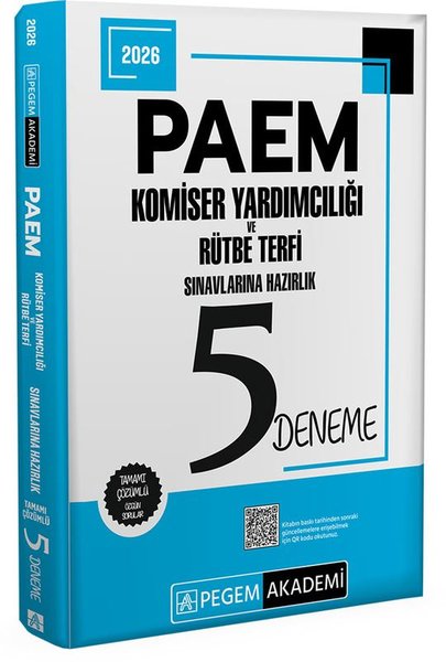 2026 PAEM Komiser Yardımcılığı ve Rütbe Terfi Sınavlarına Hazırlık 5 Deneme