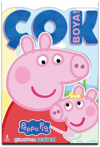 Peppa Pig ve Evie - Çok Boya! Çıkartmalı Dev Boyama Kitabı
